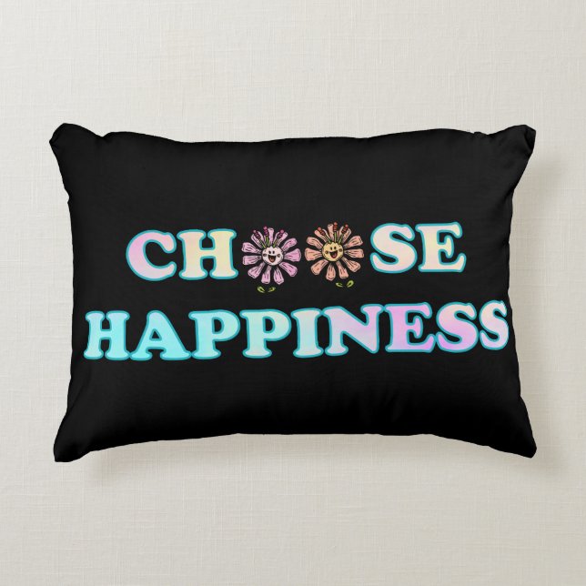 Coussins Décoratifs Choisir le bonheur (Devant)