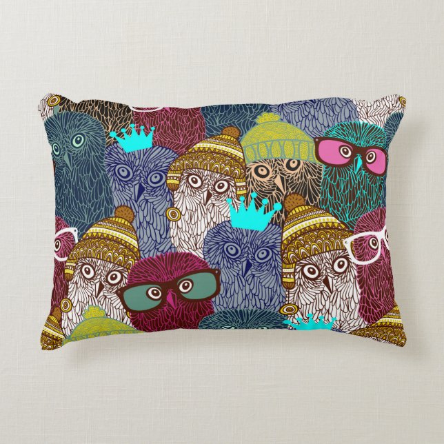 Coussins Décoratifs Chouette dans la couronne (Devant)