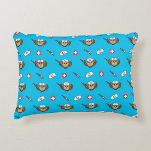 Coussins Décoratifs Chouette infirmière mignonne avec dessin à la seri