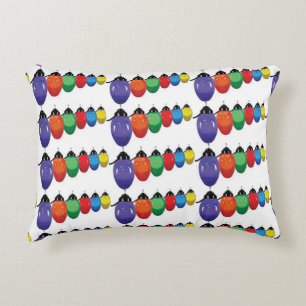 COUSSINS DÉCORATIFS **CHRISTMAS CHAÎNE LUMIÈRE** ROUGE