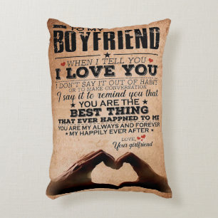 Coussins Décoratifs Citation d'amour pour petit ami, amour de mari pou