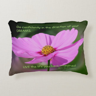 Coussins Décoratifs Citation Dreams Cosmos Flower Inspirational