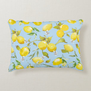 Coussins Décoratifs citrons aquarelle 4