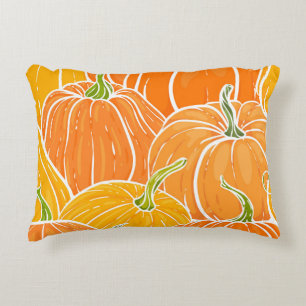 Coussins Décoratifs Citrouille de dessin, motif d'automne mignon.