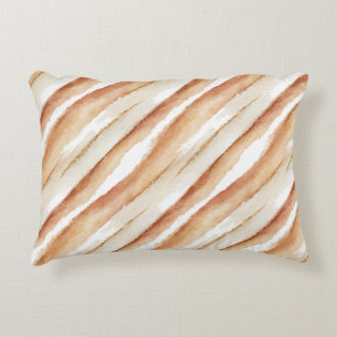 Coussins Décoratifs Citrouille Rayures Latte Pêche