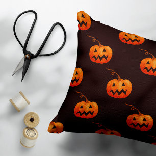 Coussins Décoratifs Citrouilles d'Halloween, Citrouilles Orange Farce