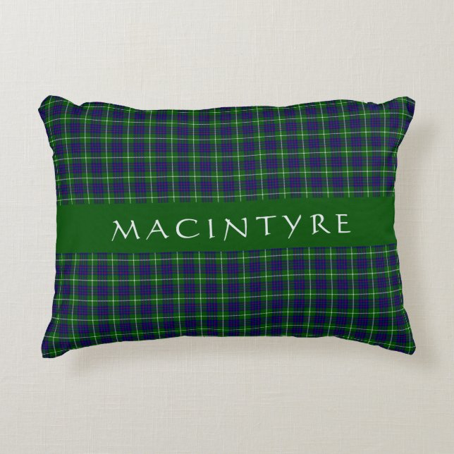 Coussins Décoratifs Clan écossais élégant MacIntyre Tartan personnalis (Devant)