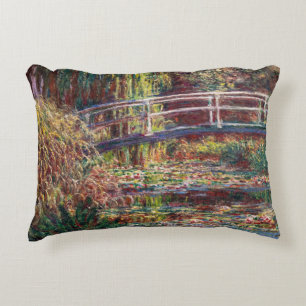 Coussins Décoratifs Claude Monet - Bassin aux nymphéas, harmonie rose