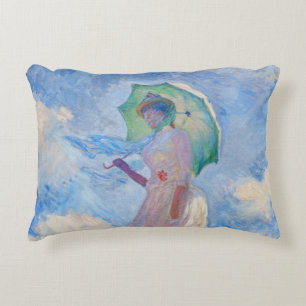 Coussins Décoratifs Claude Monet - Femme à l'ombrelle tournée vers la