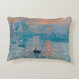 Coussins Décoratifs Claude Monet Impression Sunrise Français