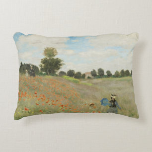 Coussins Décoratifs Claude Monet Le Champ de coquelicots près d'Argent