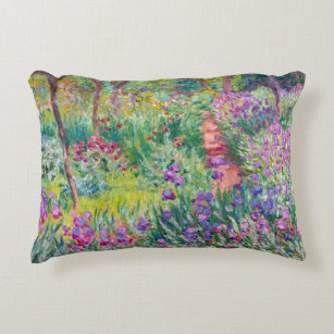 Coussins Décoratifs Claude Monet - Le jardin d'Iris à Giverny