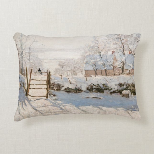 Coussins Décoratifs Claude Monet - Le Magpie (Devant)