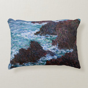 Coussins Décoratifs Claude Monet - Les rochers de Belle-Île, côte sauv