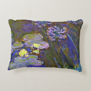 Coussins Décoratifs Claude Monet Nymphéas Agapanthes