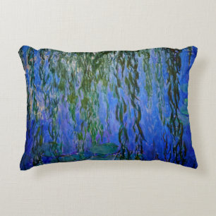 Coussins Décoratifs Claude Monet - Nymphéas avec saule pleureur