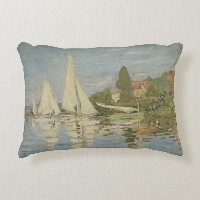 Coussins Décoratifs Claude Monet - Regattas à Argenteuil (Devant)
