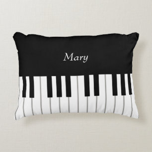 Coussins Décoratifs Clavier de piano classique Musique personnalisée