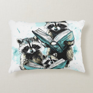 Coussins Décoratifs Club vintage des Lecteurs Raccoon
