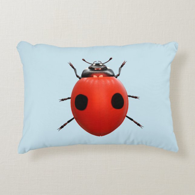 Coussins Décoratifs Coccinelle Chanceuse (Devant)
