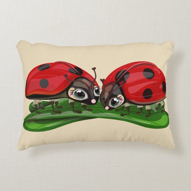 Coussins Décoratifs Coccinelles  (Devant)