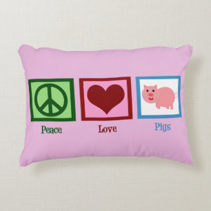 Coussins Décoratifs Cochons d'amour de paix