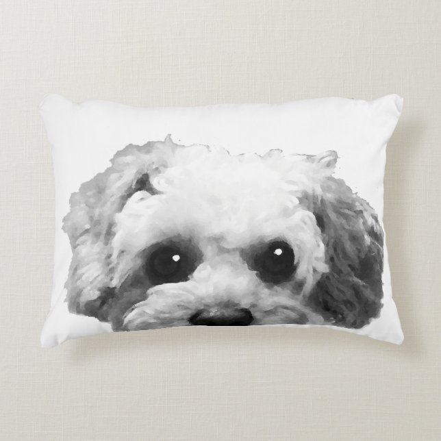 COUSSINS DÉCORATIFS COCK-A-POO MIGNON (Devant)