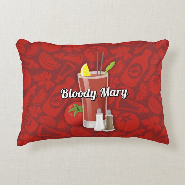 Coussins Décoratifs Cocktail Bloody Mary (Devant)
