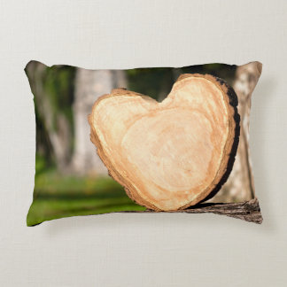Coussins Décoratifs coeur en bois