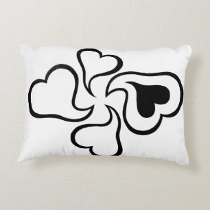 Coussins Décoratifs coeur entrelacé coeur amour romantique couple