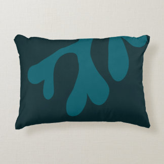Coussins Décoratifs Cœurs Bleu Organique Moderne