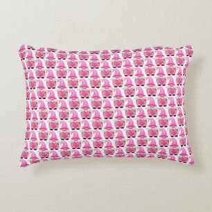 Coussins Décoratifs Cœurs de gnomes roses Forêt scandinave Mignon