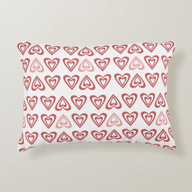 Coussins Décoratifs Cœurs de la Saint-Valentin Mignons – Conception d' (Devant)
