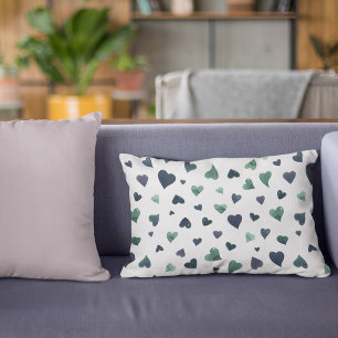 Coussins Décoratifs Coeurs de la Saint Valentin - turquoise