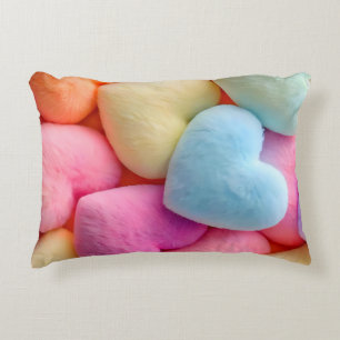 Coussins Décoratifs Coeurs Pastel Plush Lancer Oreiller
