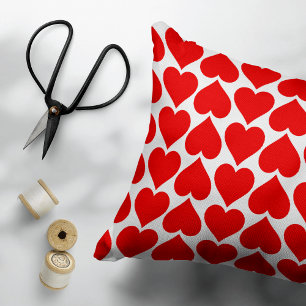 Coussins Décoratifs Coeurs rouges Motif, Romantique, Amour