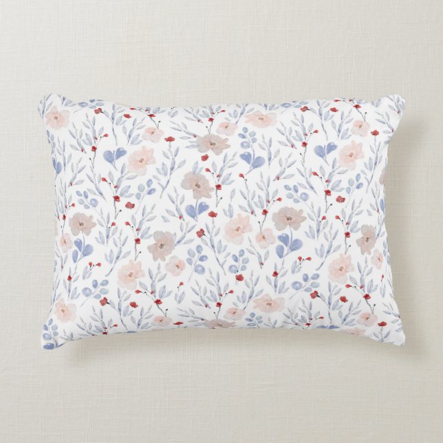 Coussins Décoratifs Cojín decorativo floral en tonos suaves (Devant)