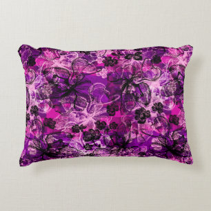 Coussins Décoratifs Collage d'orchidée hawaïenne Wahine Lace