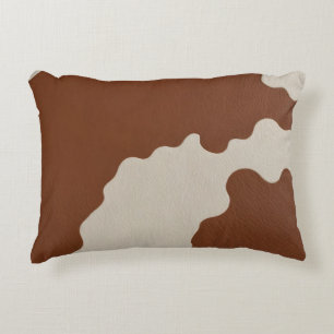 Coussins Décoratifs Collection Populaire de Luxe en Faux Cuir de Vache