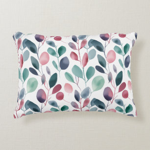 Coussins Décoratifs Coloré Rustique Eucalyptus Feuilles d'aquarelle