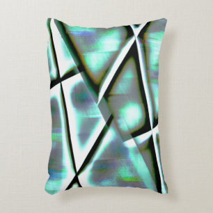 Coussins Décoratifs Coloris numériques à menthe en pente rectangles en