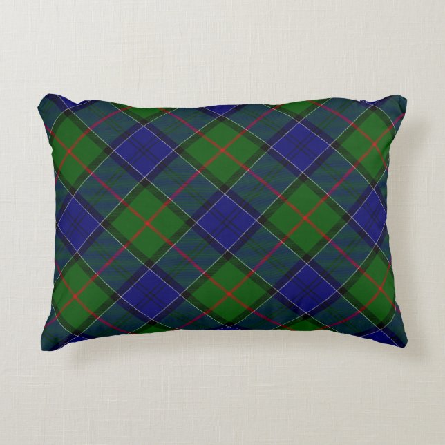 Coussins Décoratifs Colquhoun tartan bleu vert plaid (Devant)