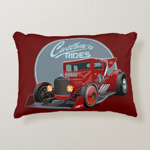 Coussins Décoratifs Concept de voiture de course retro personnalisé