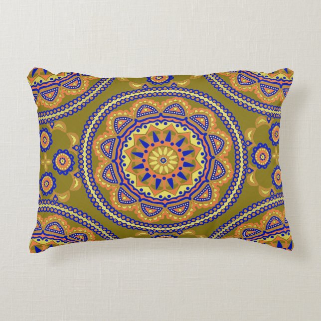 Coussins Décoratifs Conception de carreaux Boho (Devant)