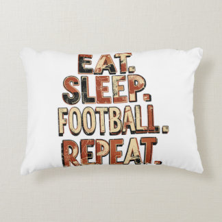 Coussins Décoratifs Conception de fan de football vintage | Graphique