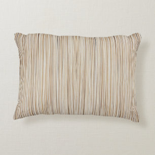 Coussins Décoratifs Conception de lignes brunes abstraites mignonnes