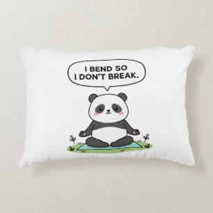 Coussins Décoratifs conception de panda « Je me plie pour ne pas me ca