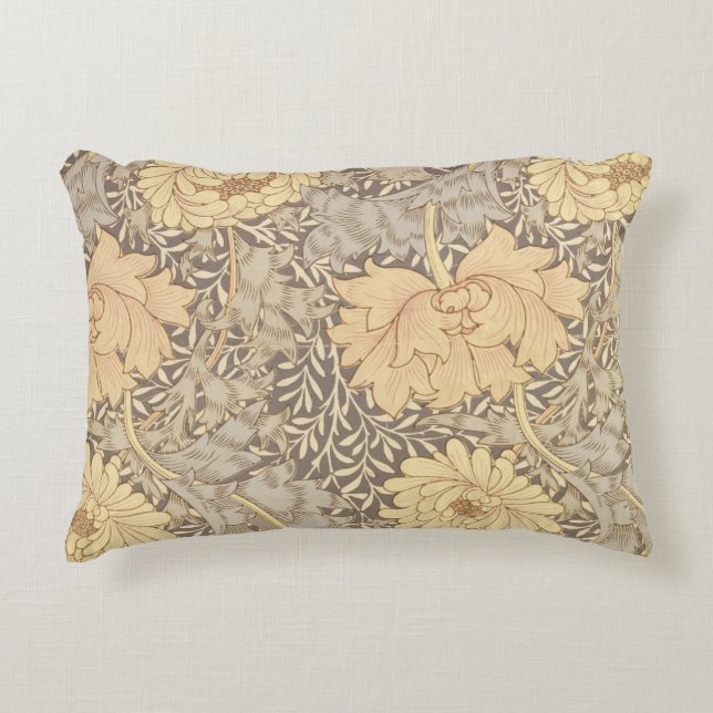 Coussins Décoratifs Conception de papier peint de "chrysanthème", 1876 (Devant)