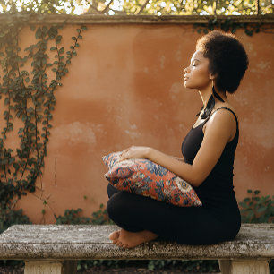 Coussins Décoratifs Conception de tissu d'écorce vintage avec Arrière