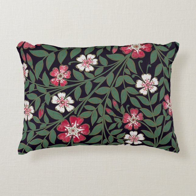 Coussins Décoratifs Conception florale de J. Owen, 1863 (Devant)